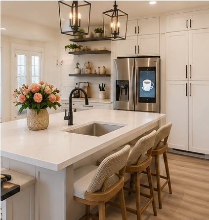 A finished kitchen planned around layout, storage, and daily function. — iHome Built