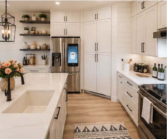 White kitchen finished
