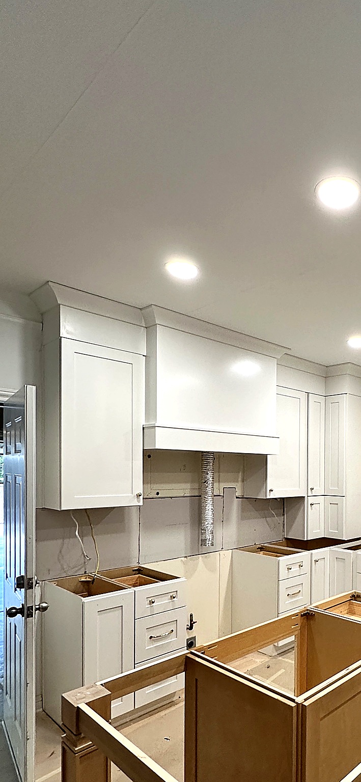 Tall range hood progress