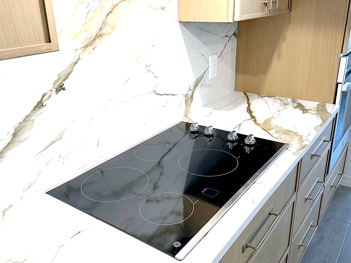 Cooktop surface detail