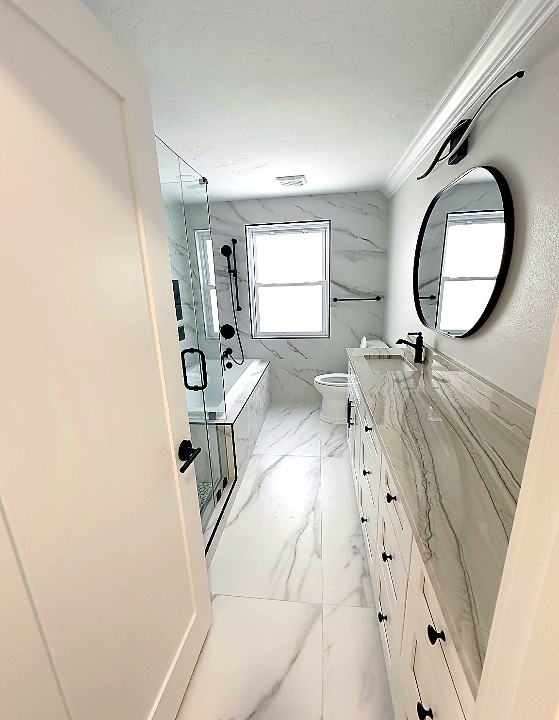 Finished bathroom suite