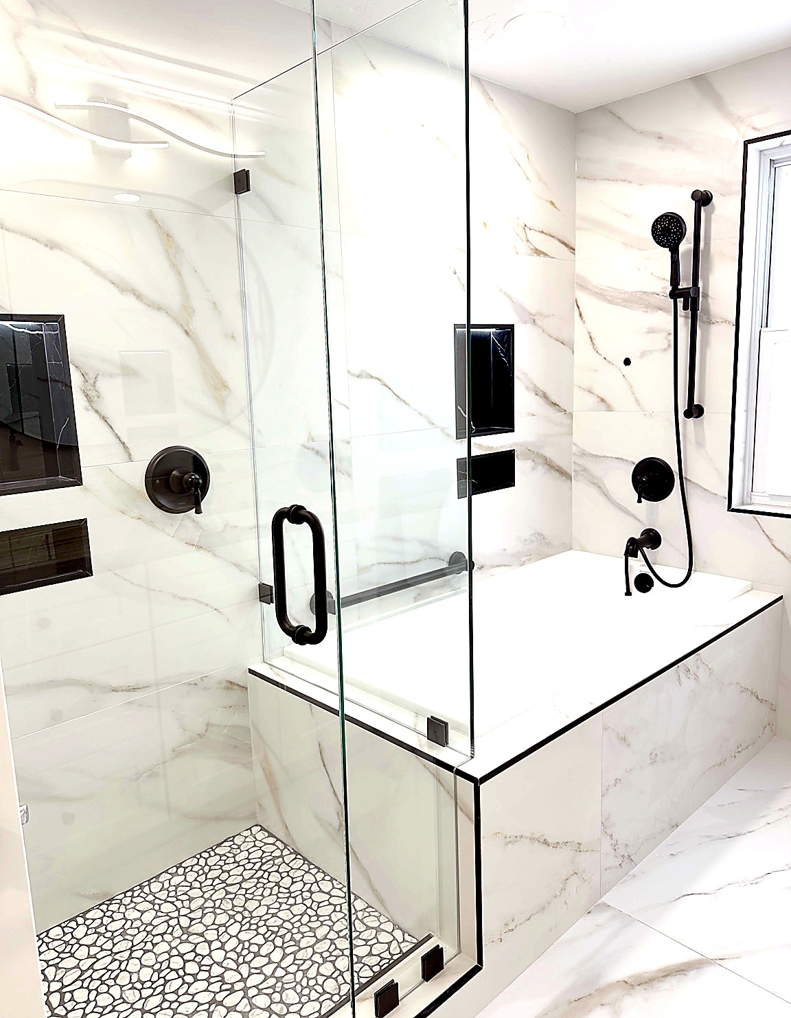 Tub and shower glass